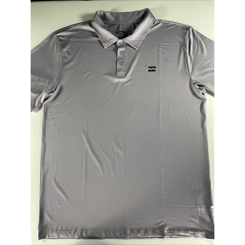 Billabong Coronado Polo Men's Moisture Wicking UPF 50+ Shirt Size XL Grey
